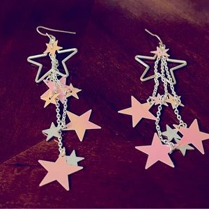 $1!!!** Pink star earrings